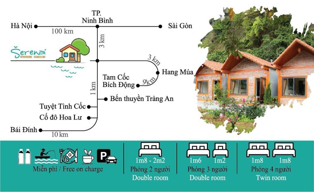 Serena riverside homestay - Tràng An Ninh Binh Exterior foto